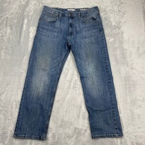Wrangler Regular Fit Jeans Mens Size 36x29 Blue Medium Wash Denim MGW25SB